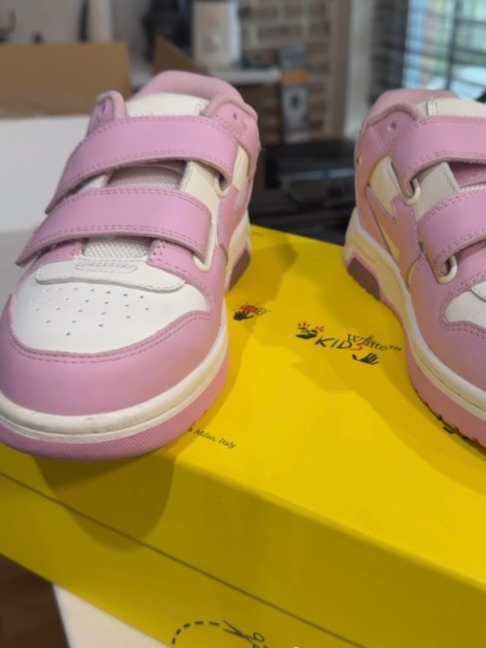 Kids off white sneakers